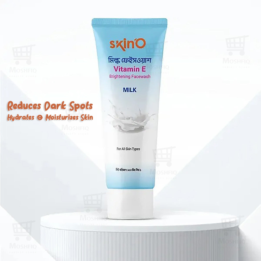 Skino Vitamin E Brightening Face wash (Milk) 110ml