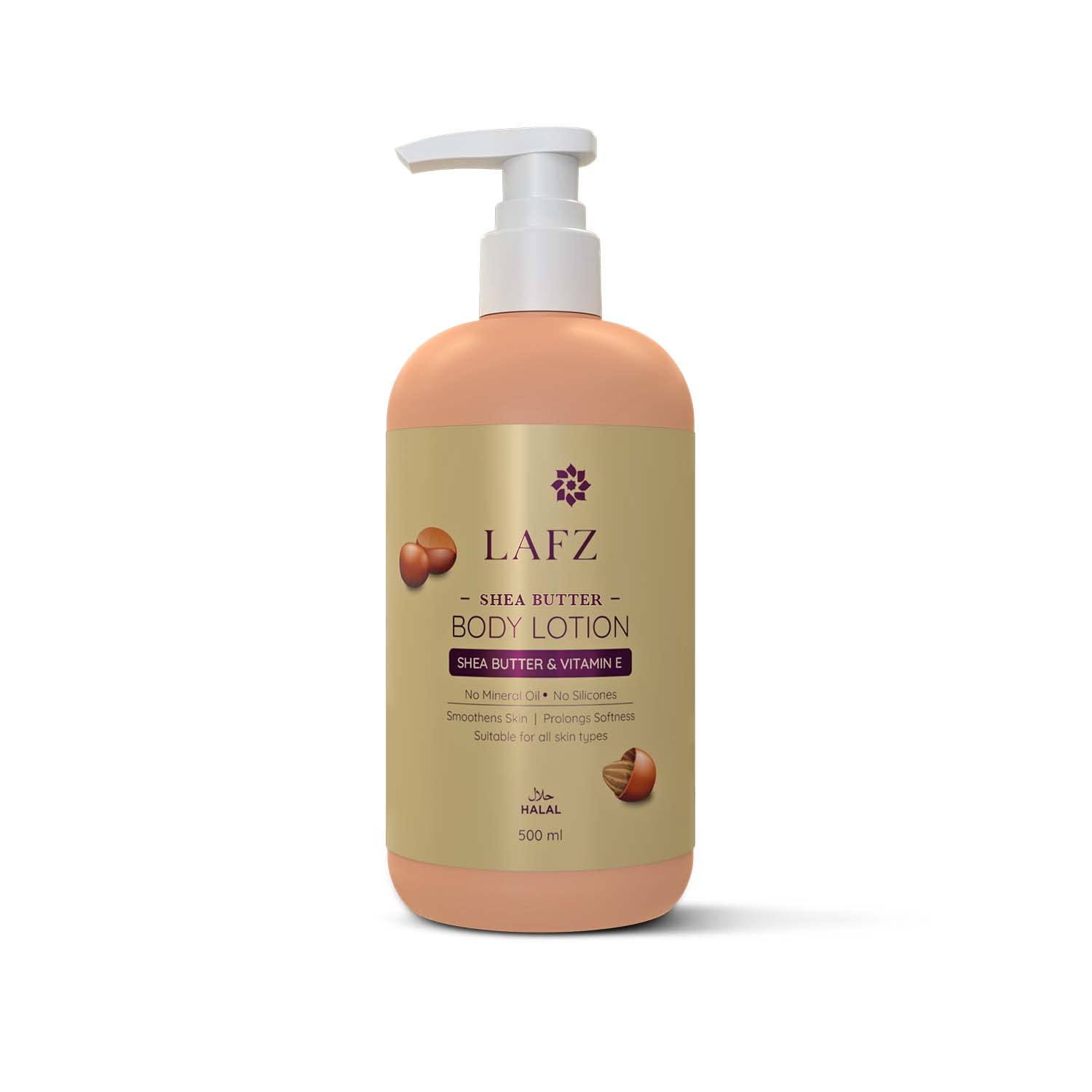 Lafz Halal Shea Butter Vitamin E Moisturizing Body Lotion 500ml