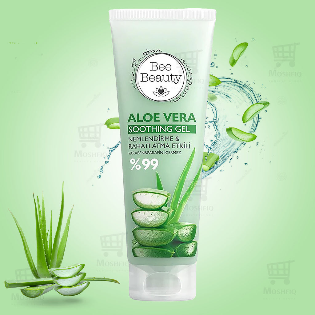 Bee Beauty Aloe Vera Turkish Soothing Gel Moisturizing & 99% Effective 200ml