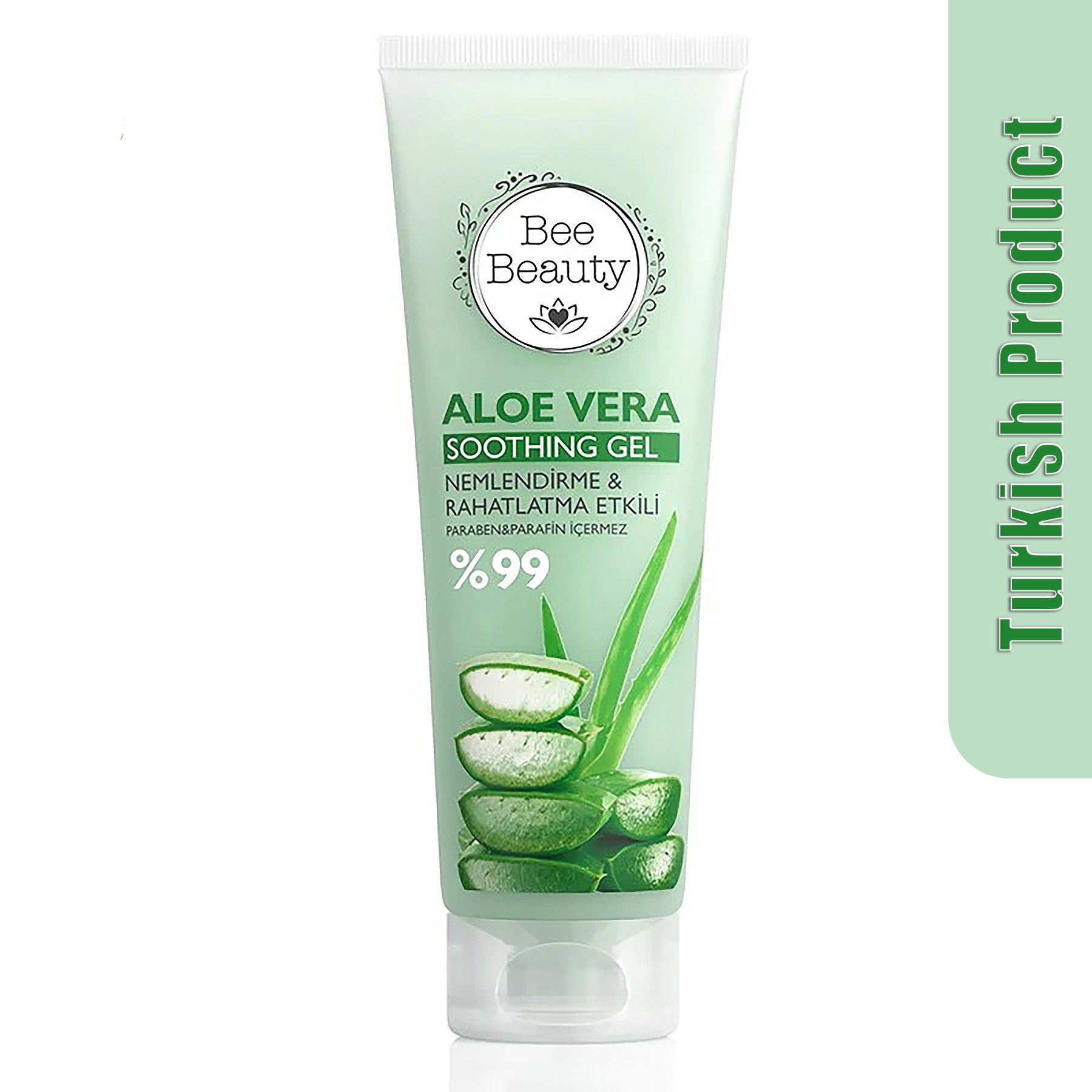 Bee Beauty Aloe Vera Turkish Soothing Gel Moisturizing & 99% Effective 200ml