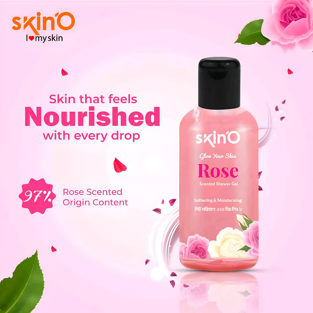 Skino Glow Your Skin Rose Scented Shower Gel 220 ml
