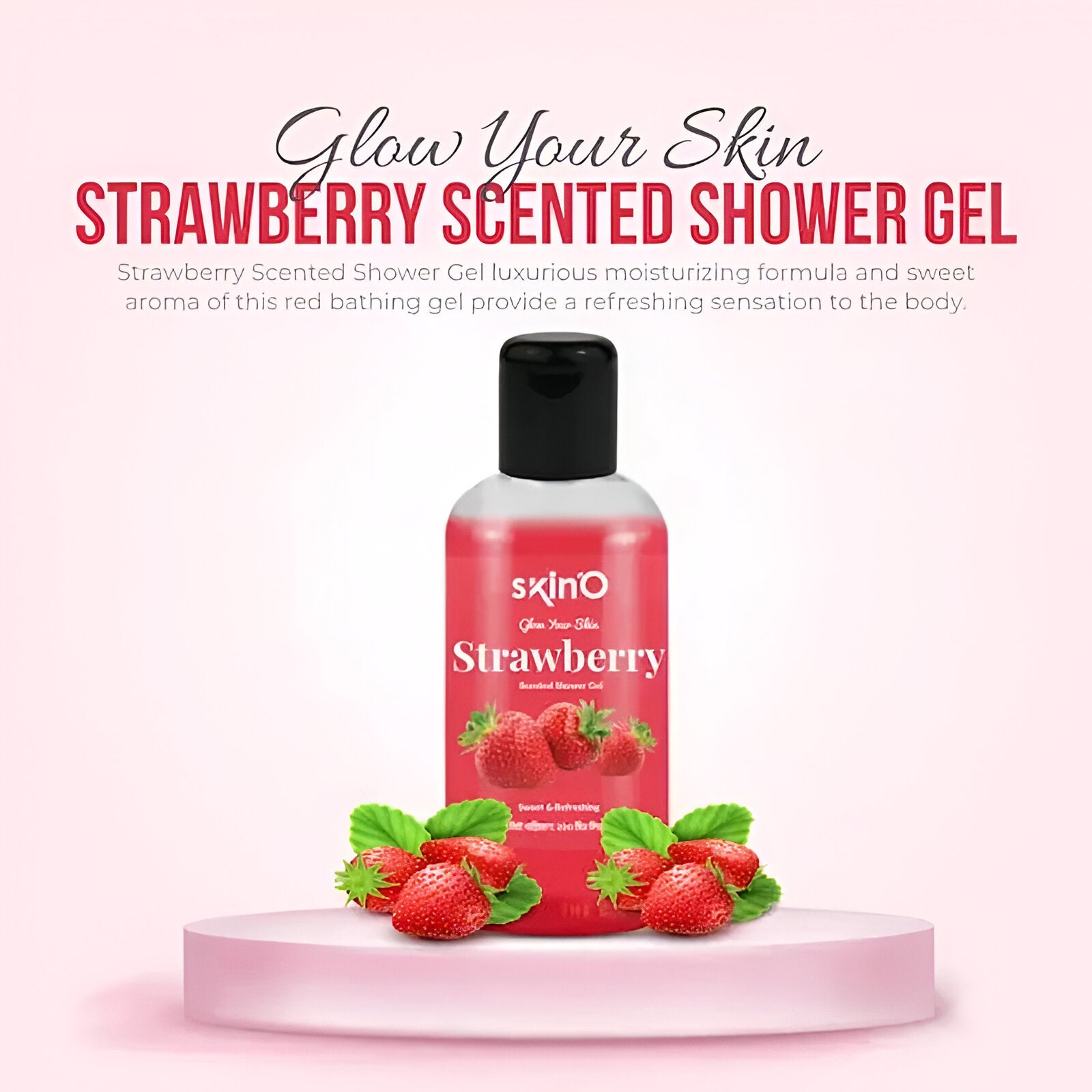Skino Glow Your Skin Strawberry Scented Shower Gel 220ml