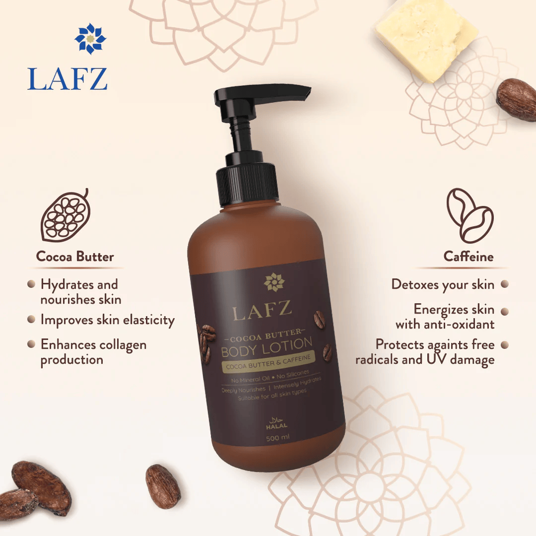 Lafz Cocoa Butter Moisturizing Body Lotion 500ml