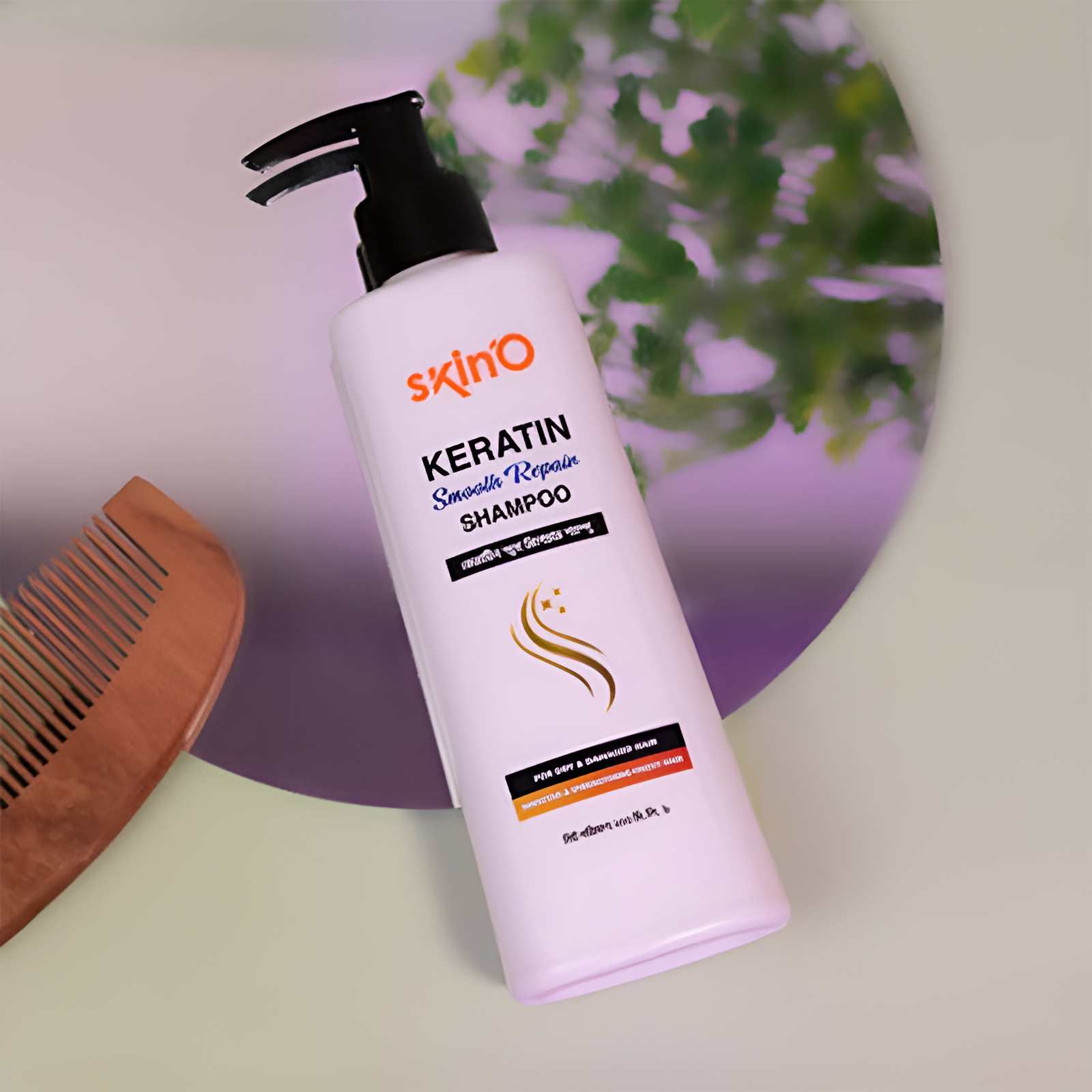 Skino Keratin Smooth Repair Shampoo - 220 ml to all hair type