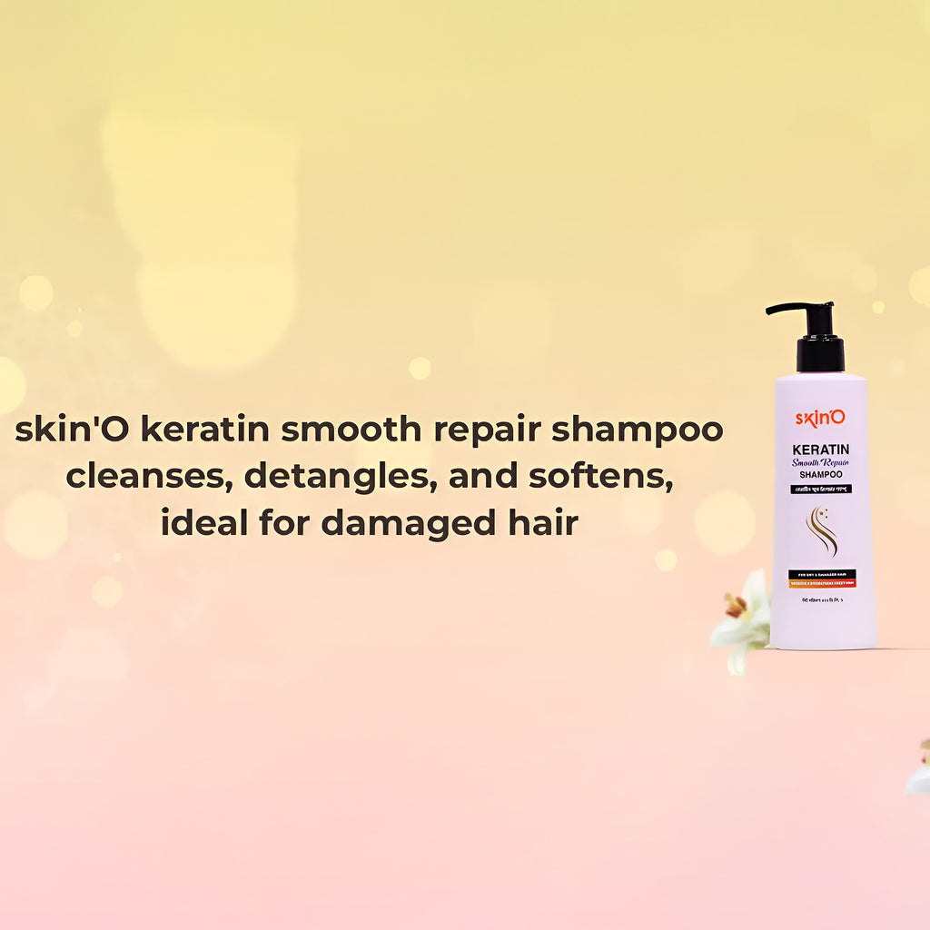 Skino Keratin Smooth Repair Shampoo - 220 ml to all hair type