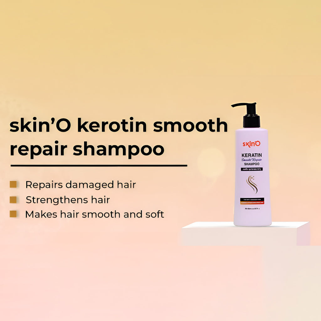 Skino Keratin Smooth Repair Shampoo - 220 ml to all hair type