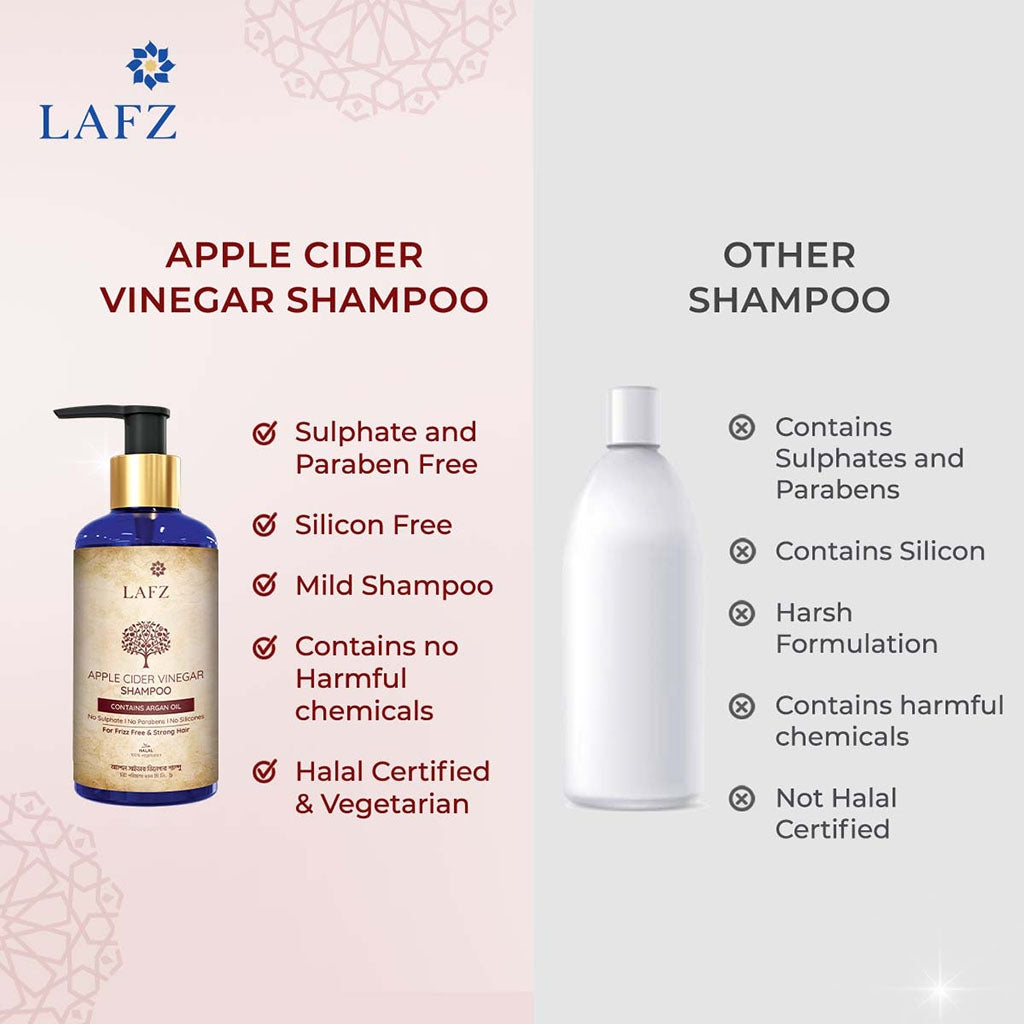 Lafz Apple Cider Vinegar Halal Certified Shampoo 200ml