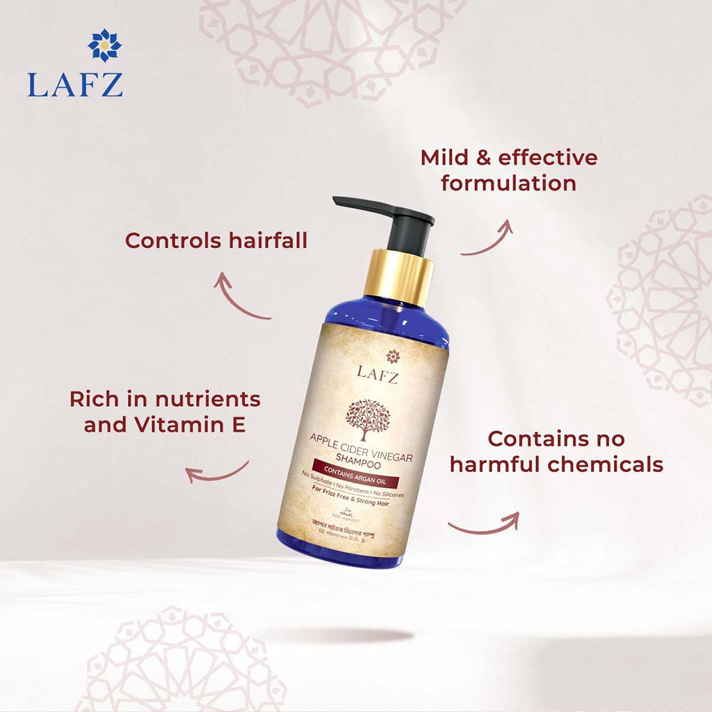 Lafz Apple Cider Vinegar Halal Certified Shampoo 200ml