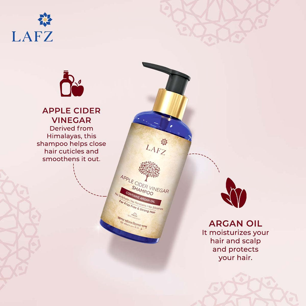 Lafz Apple Cider Vinegar Halal Certified Shampoo 200ml