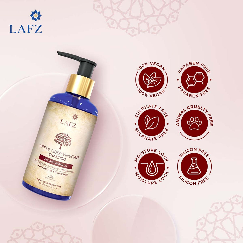 Lafz Apple Cider Vinegar Halal Certified Shampoo 200ml